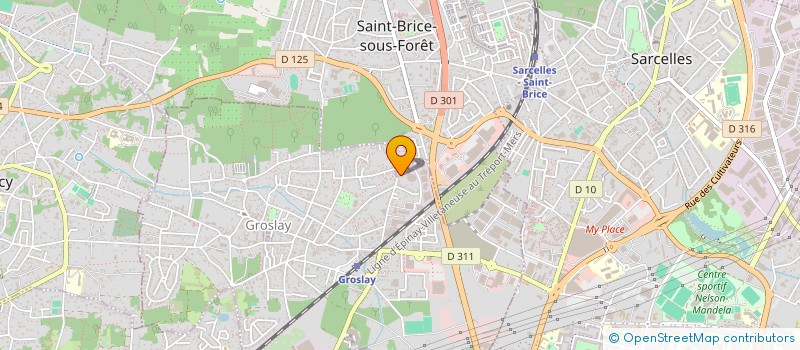 localisation de l'entreprise GARAGE J.C.M. AUTO  GROSLAY