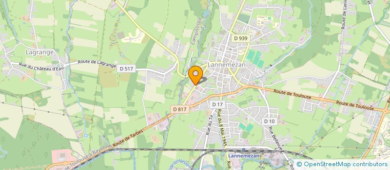 localisation de l'entreprise GARAGE JACOMET  LANNEMEZAN