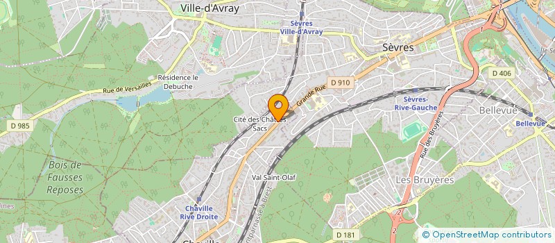 localisation de l'entreprise GARAGE JACQUES SELIQUER à CHAVILLE