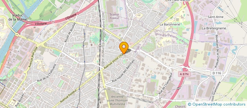 localisation de l'entreprise GARAGE JACQUET à ANGERS