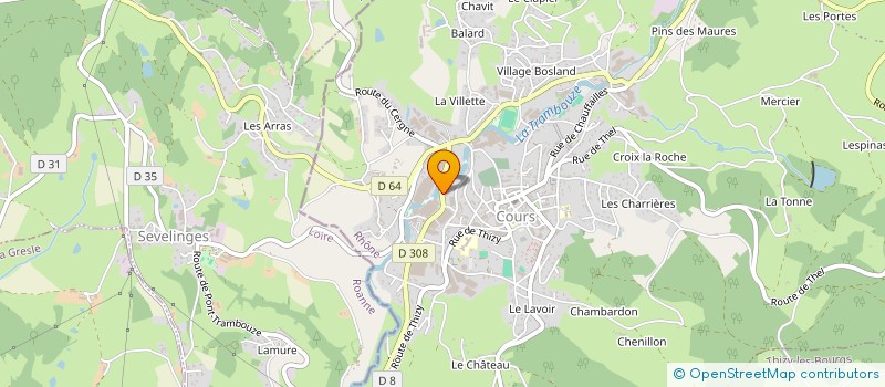 localisation de l'entreprise GARAGE JALABERT SARL à COURS