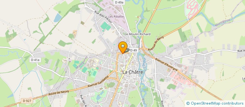localisation de l'entreprise GARAGE JAMES DAVID à EGUZON-CHANTOME