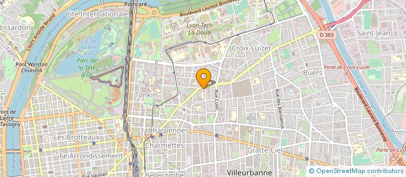 localisation de l'entreprise GARAGE JAS à VILLEURBANNE