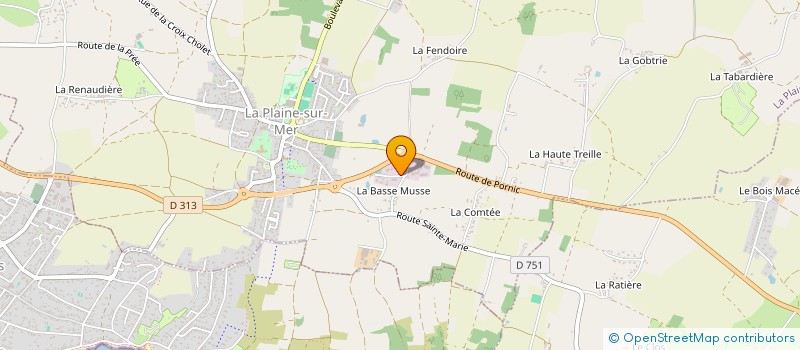 localisation de l'entreprise GARAGE JEAN-FRANCOIS FOUCHER ET LAETITIA à LA PLAINE-SUR-MER