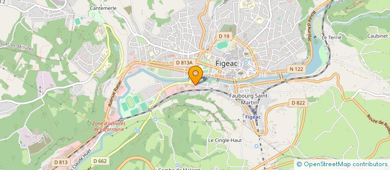 localisation de l'entreprise GARAGE JEAN JAURES à FIGEAC