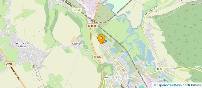 localisation de l'entreprise GARAGE JEROME CHAUVET  ARQUES-LA-BATAILLE