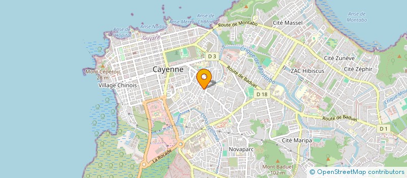 localisation de l'entreprise GARAGE JIREH  CAYENNE