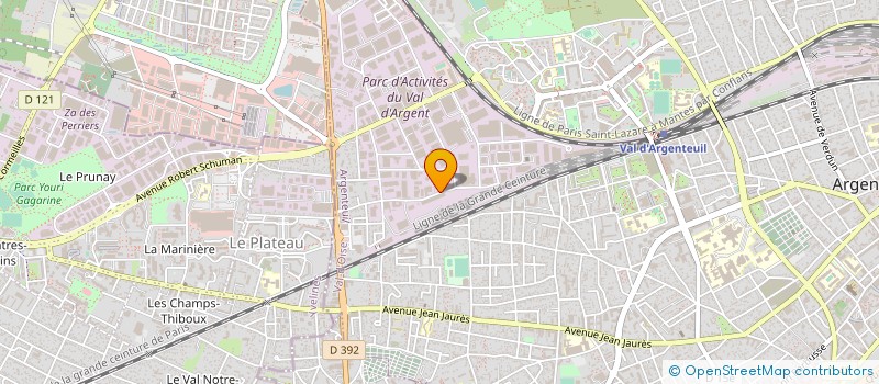 localisation de l'entreprise GARAGE JLJ à ARGENTEUIL