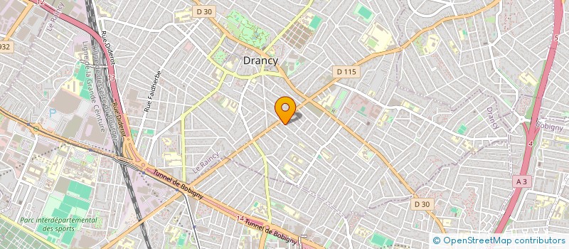 localisation de l'entreprise GARAGE JOHANET à DRANCY