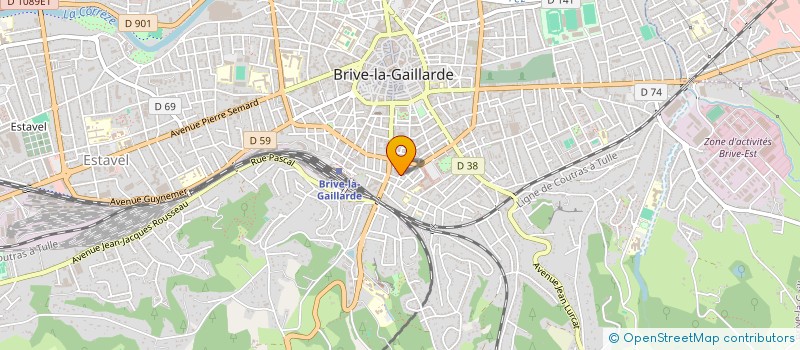 localisation de l'entreprise GARAGE JOUBERT à BRIVE-LA-GAILLARDE