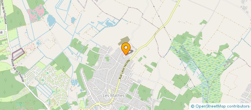 localisation de l'entreprise GARAGE JP MARTIN  LES MATHES