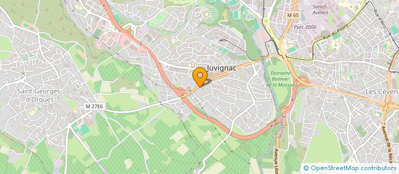 localisation de l'entreprise GARAGE JUVIGNAC AUTO  JUVIGNAC