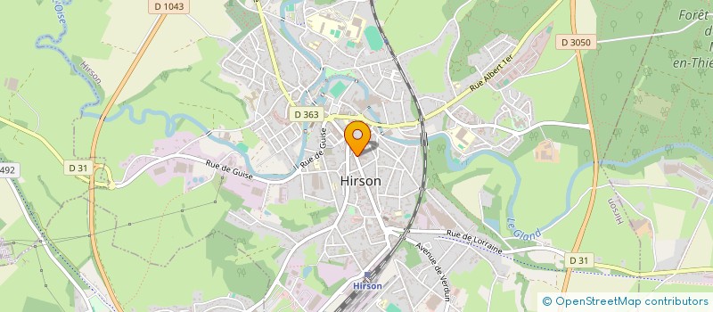 localisation de l'entreprise GARAGE KALVAS-POITAU à HIRSON