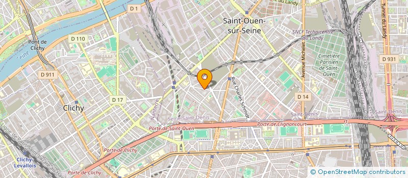 localisation de l'entreprise GARAGE KELLY à SAINT-OUEN-SUR-SEINE