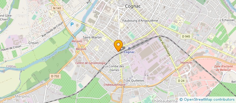 localisation de l'entreprise GARAGE KENZO MOTORS à COGNAC