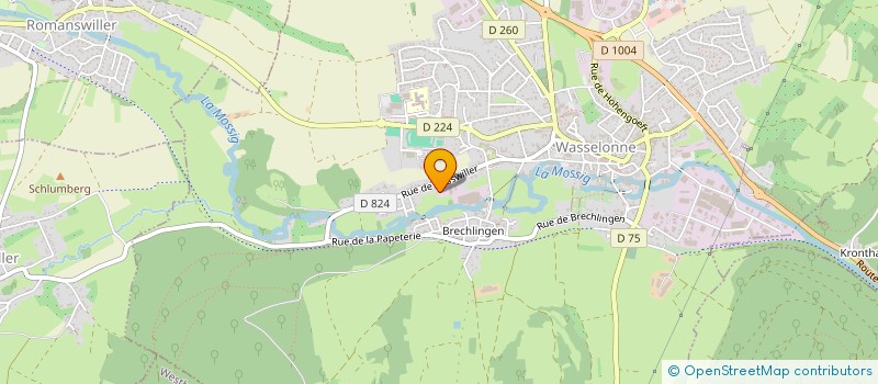 localisation de l'entreprise GARAGE KERN  WASSELONNE