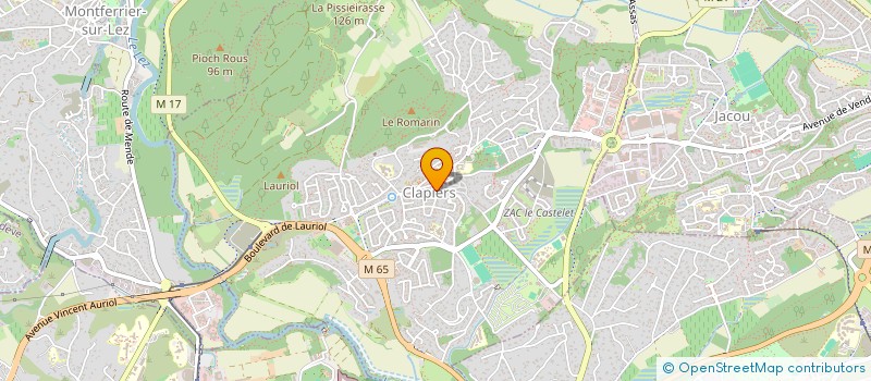 localisation de l'entreprise GARAGE KMS  CLAPIERS