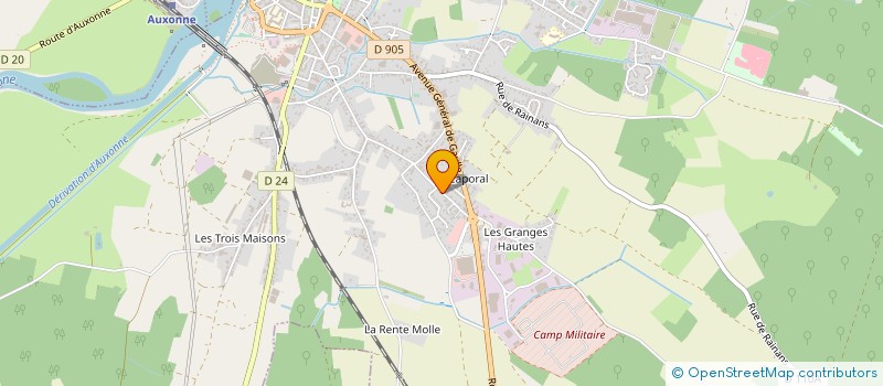 localisation de l'entreprise GARAGE KNICHEL à AUXONNE