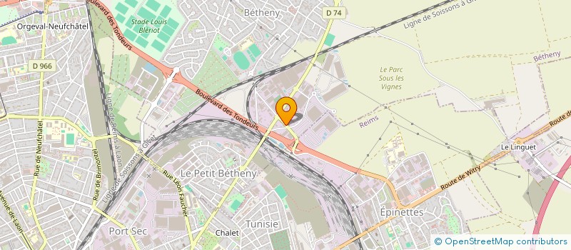 localisation de l'entreprise GARAGE KT 51  BETHENY