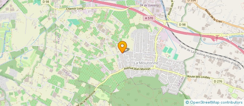 localisation de l'entreprise GARAGE L.A  LA CRAU