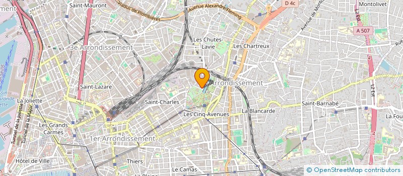 localisation de l'entreprise GARAGE L'ACROPOLE à MARSEILLE
