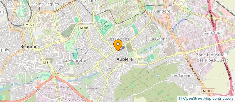 localisation de l'entreprise GARAGE L'ANNEXE  AUBIERE