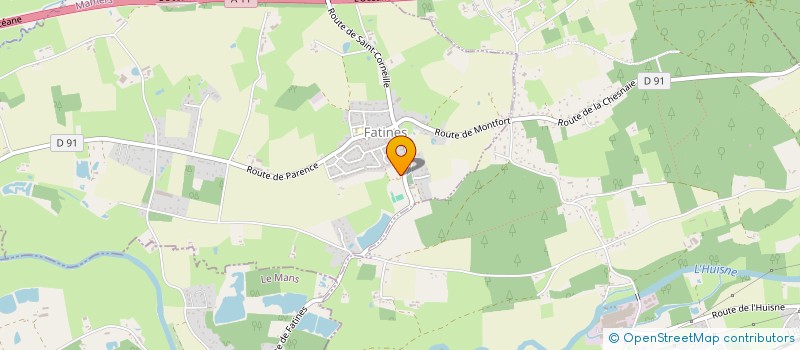 localisation de l'entreprise GARAGE L'ESSARD  FATINES