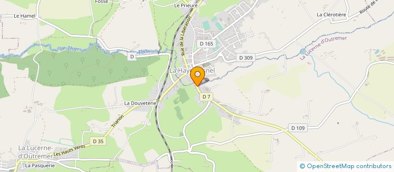 localisation de l'entreprise GARAGE LA LUCERNAISE  LA LUCERNE-D'OUTREMER