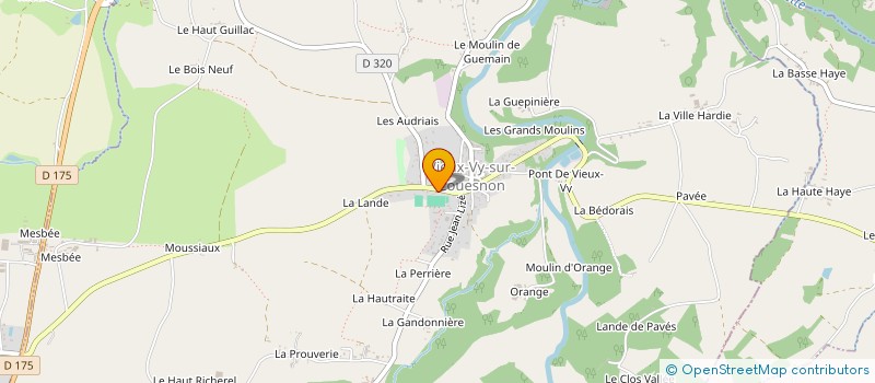 localisation de l'entreprise GARAGE LABBE  VIEUX-VY-SUR-COUESNON