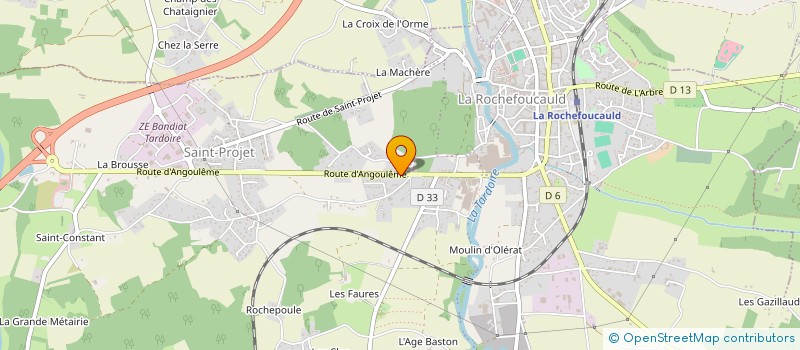 localisation de l'entreprise GARAGE LAC  PRANZAC