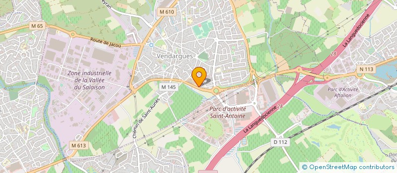 localisation de l'entreprise GARAGE LACAZE à VENDARGUES