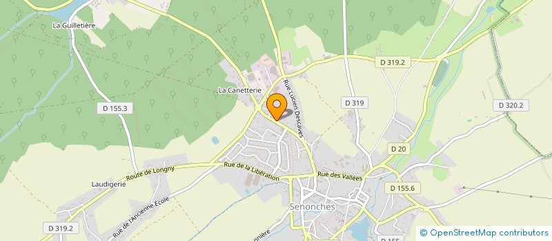 localisation de l'entreprise GARAGE LAFITE à SENONCHES