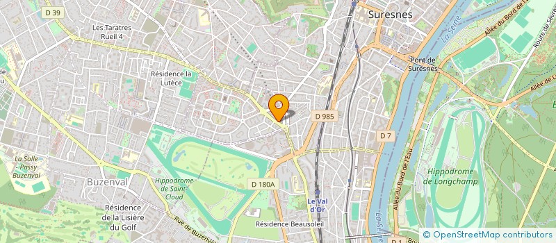 localisation de l'entreprise GARAGE LALANDRE à SURESNES