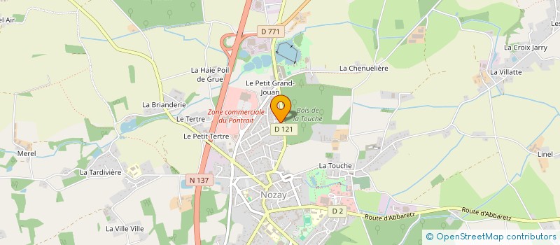 localisation de l'entreprise GARAGE LALLOUE C. à NOZAY