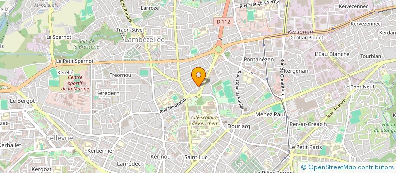 localisation de l'entreprise GARAGE LAMOUR à BREST
