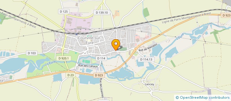localisation de l'entreprise GARAGE LANCTIN DAMIEN à COURVILLE-SUR-EURE