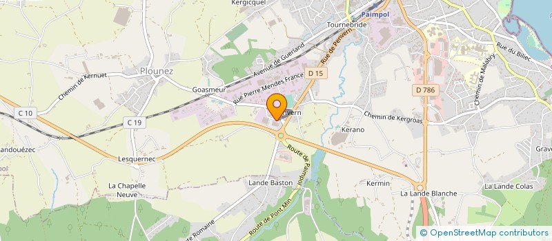 localisation de l'entreprise GARAGE LANDAIS à PAIMPOL