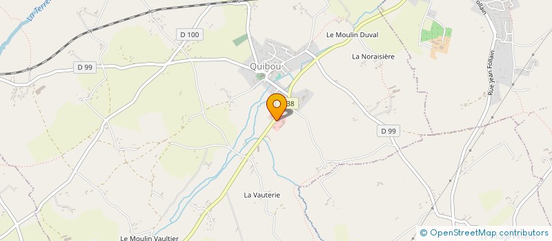 localisation de l'entreprise GARAGE LANGLOIS  QUIBOU