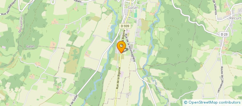 localisation de l'entreprise GARAGE LAPEYRE  GALAN