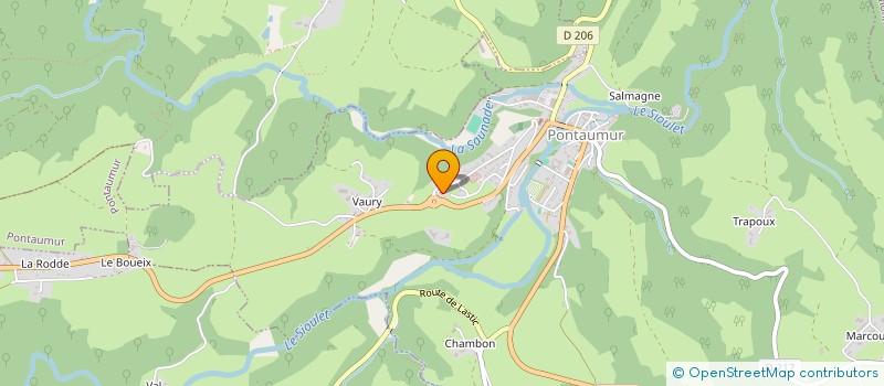 localisation de l'entreprise GARAGE LAPLACE  PONTAUMUR