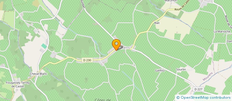 localisation de l'entreprise GARAGE LARRIBAUD  MOURENS