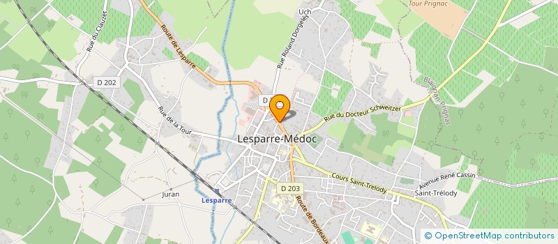 localisation de l'entreprise GARAGE LARROUQUERE SA à LESPARRE-MEDOC