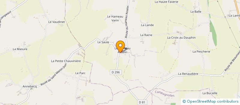 localisation de l'entreprise GARAGE LAURENT LECOQ  SOULEUVRE EN BOCAGE