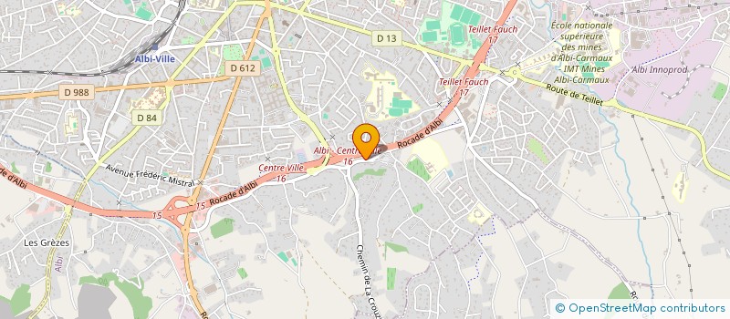 localisation de l'entreprise GARAGE LAURENT SALVAN à ALBI