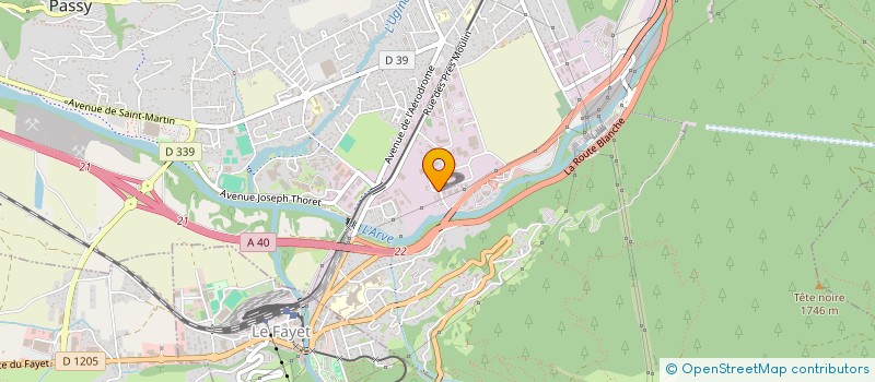 localisation de l'entreprise GARAGE LAVAL 74  PASSY