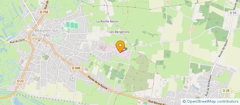 localisation de l'entreprise GARAGE LDO  BEAUVOIR-SUR-MER