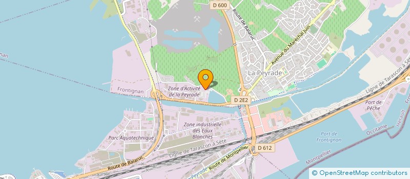 localisation de l'entreprise GARAGE LE CANAL à FRONTIGNAN