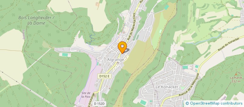 localisation de l'entreprise GARAGE LE MELI'S à ALGRANGE