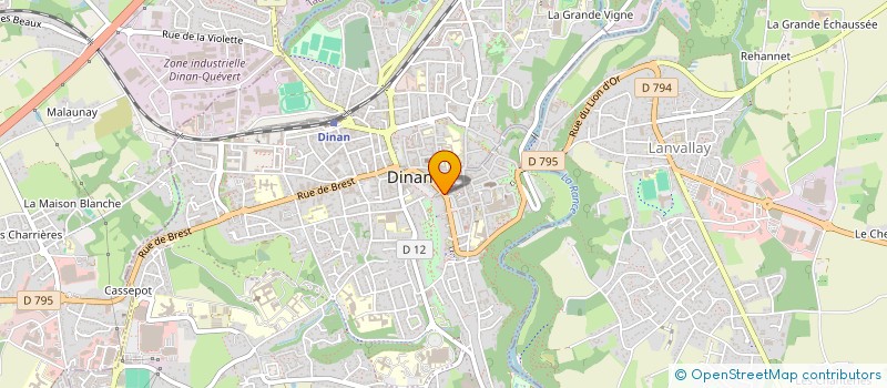 localisation de l'entreprise GARAGE LE POULIQUEN ANDRE ET A à DINAN