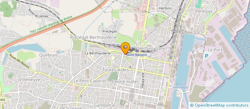 localisation de l'entreprise GARAGE LE SAINT CHRISTOPHE  SAINT-NAZAIRE